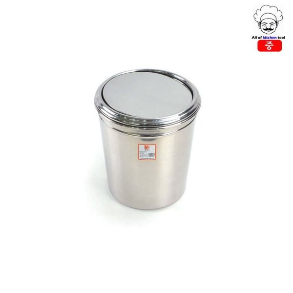 낮은 스텐 뱅뱅이 휴지통 스텐쓰레기통 중